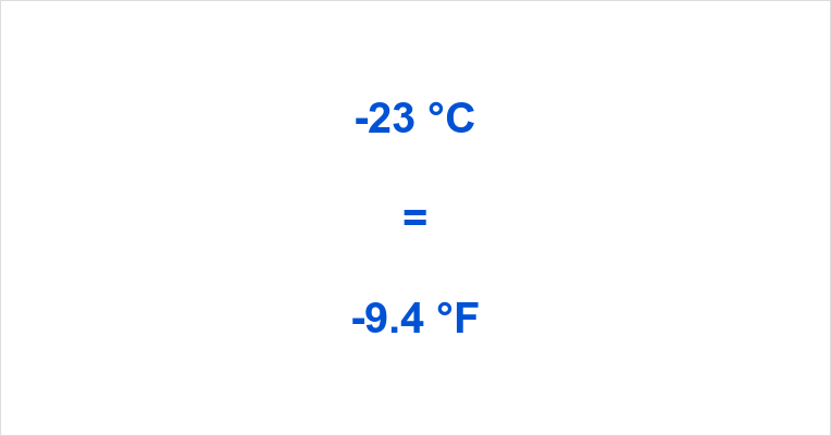 23 Celsius to Fahrenheit ▷ What is -23 °C in °F?